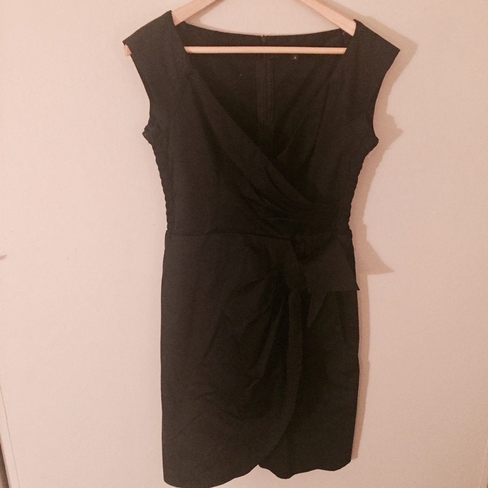 Nanette Lepore Black Midi Dress